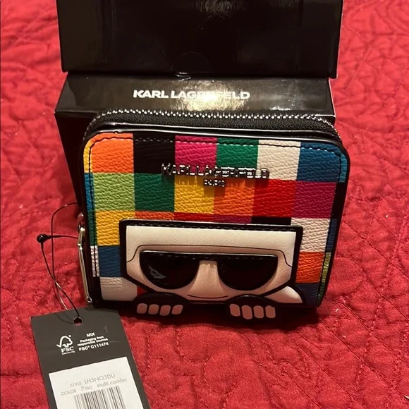 Karl Lagerfeld | Bags | Karl Lagerfeld Colorful Graphic  Karl Lagerfeld Multicolor Graphic Wristlet main image 0